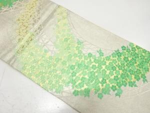 アンティーク　桜に小花模様織り出し袋帯（材料）